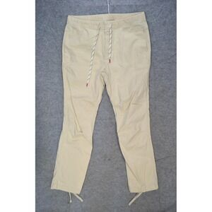 Topo Designs Pants Mens XL Beige Jogger Elastic Waist Drawstring Organic Cotton
